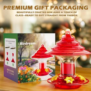 High Quality Food Storage Outdoor Stocked Plastic Red Wild Humming Acrylic Bird Feeder - Product Image 6