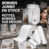 Papier photo jet d'encre mat imprimable, rouleau de support publicitaire, fournisseur OEM en gros, rouleau de papier d'impression sur mesure