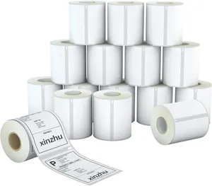 Factory Produce Suppliers Thermal Labels Paper Sticker Roll Shipping Labels Thermal Transfer Label,adhesive Sticker White Accept