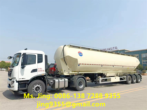 CLW 3-Axle 60 Cubic Meters Steel Semi-Trailer for Poultry Farm <strong>Chicken</strong> <strong>Bulk</strong> <strong>Feed</strong> Carrier Over 30000 kg Payload Hubei Origin - Product Image 2