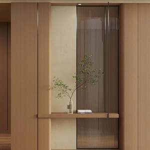 Armoire d'entrée en bois moderne personnalisée avec sièges à chaussures Rangement de chaussures empilable pour salon et hôtel - Product Image 1