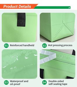 Personalized Nonwoven Needle Punched Insulated Thermal Bag Soft Portable Disposable Pizza Delivery Lunch Box <b>Cooler</b> Shipping - Product Image 5