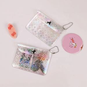 Tarjetero de pvc transparente, llavero, monedero pequeño, mini bolsa de cambio, tarjetero impermeable para mujeres y niñas - Product Image 3