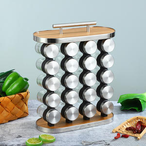 Especiero Giratorio Estilo Éxito de Ventas - Opciones de Múltiples Frascos, Asa Portátil y Sello Hermético CB002 para Cocinas Europeas Modernas - Product Image 5