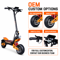 Trottinette électrique tout-terrain pliable X5 à double moteur 5000W, roues de 11 pouces, batterie 52V26A, autonomie 80km, pour adultes - Expédition depuis l'entrepôt américain