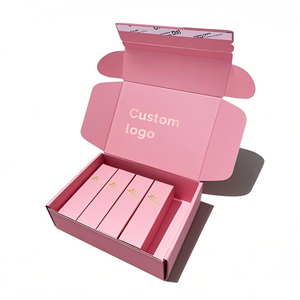 Boîte en Carton Ondulé de Luxe pour Vêtements avec Logo Personnalisé, Bande Déchirable, Fermeture Éclair, pour E-commerce, Emballage et Expédition - Product Image 6