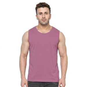 Men's High Quality <b>Athletic</b> Tank Tops Custom Knitted Bodybuilding Workout Gym Stringer Solid Color High Mesh Summer Sleeveless - Product Image 1