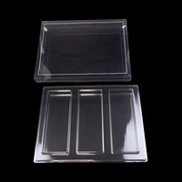 Conteneur en plastique thermoformé sur mesure avec boîte d'emballage pliable en PET transparent pour la présentation de desserts, biscuits, brownies et gâteaux