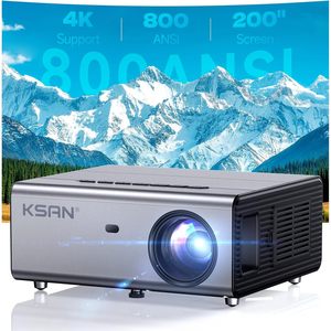 Projecteur de cinéma en plein air KSAN 800 ANSI Lumen WiFi 6 pour Bluetooth 5.2 Home Cinéma Vidéo Projecteur avec connexion USB pour la maison - Product Image 3