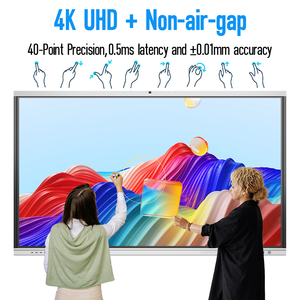 หน้าจอไวท์บอร์ดอัจฉริยะแบบอินเทอร์แอคทีฟขนาด 65 75 นิ้ว ความละเอียด 4K พร้อมหน้าจอสัมผัสแบบออลอินวัน IFPD ได้รับการรับรองมาตรฐาน CE FCC Rohs - Product Image 3