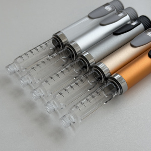 60IU Reusable Metal Empty Injection <b>Pen</b> Compatible with 3ml Cartridges Adjustable Dose Dial Refillable <b>Pen</b> Injector Device - Product Image 5