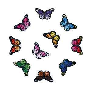 Autocollants en forme de papillon colorés, patchs de papillons mélangés <span class=keywords><strong>pour</strong></span> vestes matelassées, patchs en tissu <span class=keywords><strong>pour</strong></span> broderie DIY - Product Image 6