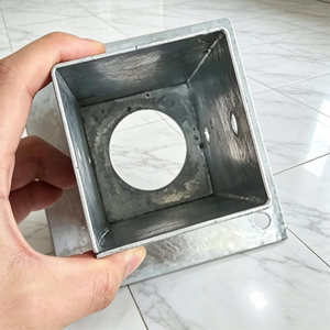 ฐานยึดเสาเหล็กชุบสังกะสีแบบหนาพิเศษ Sunsbuild ทนทานต่อการเกิดสนิม สำหรับรั้วเหล็ก ใช้ภายนอกอาคาร - Product Image 6