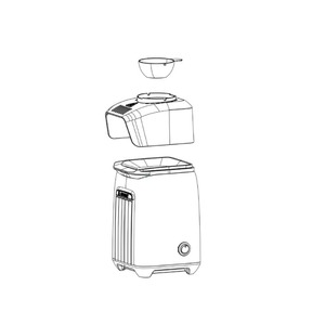 <span class=keywords><strong>Machine</strong></span> à Popcorn à Air Chaud Mini Électrique <span class=keywords><strong>Sans</strong></span> Huile avec Tasse à Mesurer pour Faire Fondre le Beurre, Prête en 2-4 Minutes pour Soirées Cinéma à Domicile - Product Image 6