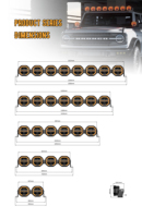Aurora - Nouvelle conception - Phare tout-terrain haute puissance - Étanche IP69 - 10/20/30/40/50 pouces - Barre lumineuse LED modulaire pour toit - Pour UTV ATV