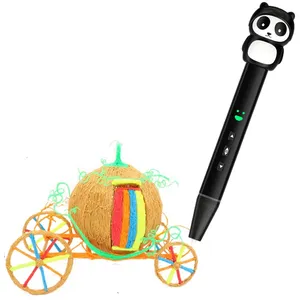 2021 popular kids toy printing pen QY806 PCL 3D pen with LED display