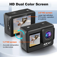 Cámara de acción 4K 60fps resistente al agua personalizable con grabación de vídeo de lapso de tiempo y opciones de Etiqueta Privada para entusiastas del deporte