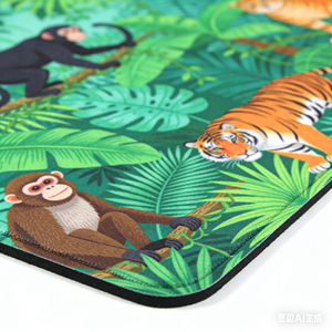 Tapete de Mahjong Personalizado 33x33 Oh My Min <span class=keywords><strong>Serengeti</strong></span>, Pedido Mínimo 1, Verde, Rosa, Turquesa Tropical, Jungla, Monos, Tigres, Americano - Product Image 4