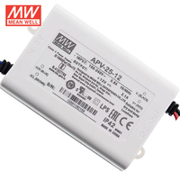 Mean Well APV-25-5/12/15/24/36 APV-25-24 Fuente de Alimentación de Voltaje Constante para Iluminación LED, Pantallas Electrónicas y Pantallas de Subtítulos 25 Nuevo y de Venta Rápida