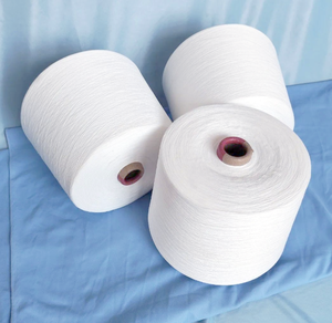 MVS NE 21/1 90% ポリエステルと10% コットンの生白ボルテックス混紡紡績糸 - Product Image 3