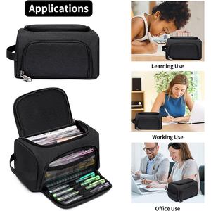 Estuche para Lápices de Oficina AMZ, Estuche Organizador de Gran Capacidad, Multifuncional con Compartimentos, Bolsa Grande para Lápices para el Regreso a Clases - Product Image 2