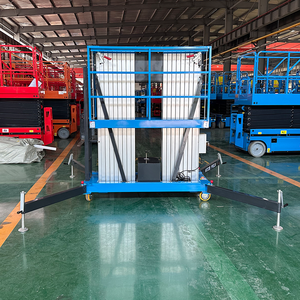 14 मीटर अलॉयज एलिवेटेड वर्क प्लेटफॉर्म बिक्री के लिए एल्यूमीनियम डबल मस्तूल हवाई कार्य मंच - Product Image 6