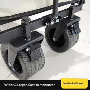 Carritos Plegables Resistentes <span class=keywords><strong>de</strong></span> 180L, Carritos Utilitarios Plegables para Playa y <span class=keywords><strong>Camping</strong></span> con Ruedas Grandes - Product Image 3