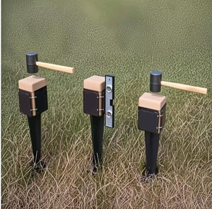 เสาเหล็กสำหรับงานหนัก 4x4 6x6 ขายดี, เสาไม้สำหรับรั้วสีดำ, เสาไม้ และเสาสมอ - Product Image 4