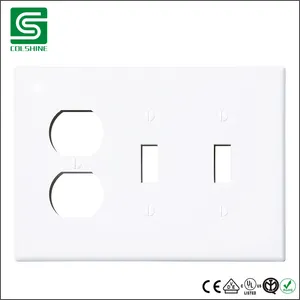 सफेद <span class=keywords><strong>3</strong></span> गैंग प्लास्टिक स्विच कवर वॉल लाइट सॉकेट प्लेट - Product Image 4