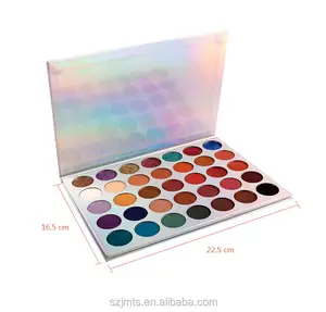 Siap untuk Mengirim Produk Pabrik Makeup 35 Warna Eyeshadow Palet DIY Ditekan Matte Shimmer Glitter