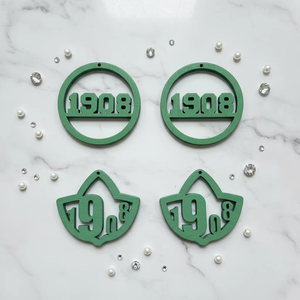 <span class=keywords><strong>Orecchini</strong></span> in Legno <span class=keywords><strong>Personalizzabili</strong></span> Scontati, Rosa e Verde, con Charm Tagliato al Laser, Lettere Personalizzate, alla Moda, Glamour e di Tendenza - Product Image 3