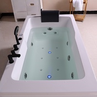 Bain à remous intérieur Aquaspring pour 1 à 2 personnes, baignoire spa en acrylique blanc, bain à remous avec massage, baignoires spa intérieures, jacuzzi pour hôtel