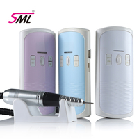 Machine à percer les ongles professionnelle de haute qualité SML M8 pour le façonnage, le polissage, l'élimination des ongles en acrylique, des ongles en gel, perceuse rechargeable