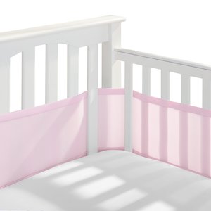 Wholesale 4 Sides <b>Cot</b> Bumper Infant Baby Breathable Mesh Crib Liner - Product Image 5