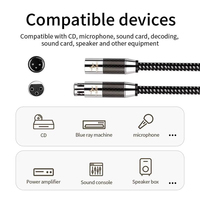 Câble micro audiophile équilibré XLR mâle-femelle YYTCG pour connexion de système audio, mixeur et haut-parleur
