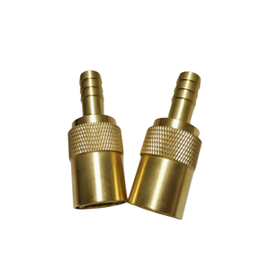 Raccordo diritto Jiffy per piastrelle, in ottone, a flusso aperto, con attacco rapido per tubo refrigerante, connettore a barb, raccordi per tubi - Product Image 1