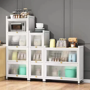 Nouveau <span class=keywords><strong>design</strong></span> de cuisine premium armoire de rangement multifonctionnelle pour <span class=keywords><strong>micro</strong></span>-ondes armoire de rangement pour couverts avec porte - Product Image 5