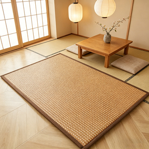 <span class=keywords><strong>Tapis</strong></span> <span class=keywords><strong>de</strong></span> sol lavable en <span class=keywords><strong>bambou</strong></span> tressé <span class=keywords><strong>pour</strong></span> chambre à coucher, antidérapant et doux, <span class=keywords><strong>tapis</strong></span> rafraîchissant d'été <span class=keywords><strong>pour</strong></span> salon, <span class=keywords><strong>tapis</strong></span> bohème en paille - Product Image 3