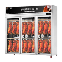 Armoire de séchage électrique à deux portes pour canard rôti, oie, déshumidification, conservation de la fraîcheur, nettoyage facile, cuisine