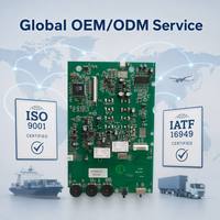 Pengontrol Dimmer LED 0-10v Shenzhen dengan Remote, Driver Matahari Terbit & Terbenam 220v, Aluminium 2-Layer SMT PCB PCBA Board, Masker Solder Hijau