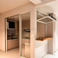 Ventanas Bi-Plegables Horizontales de Aluminio Modernas IBY Personalizadas, Venta al por Mayor de Fábrica, Vidrio Templado Insonorizado y Aislante Térmico