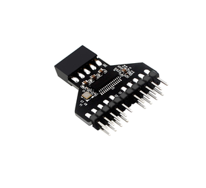 Bo mạch chủ MEIYIOU USB2.0 9 chân, bảng mạch mở rộng, Hub chia tín hiệu một vào hai, đầu nối đực 1 sang 2 đầu cái, hàng có sẵn - Product Image 4