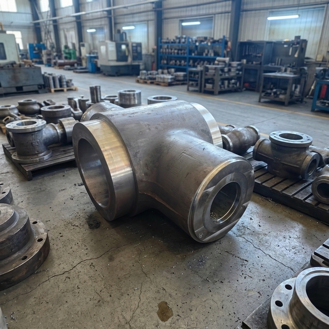 ASTM A182 F321H Class 6000 Forged Tee Valve Block, TUV Approved Creep-Resistant 321H Stainless Steel Rough Fittings