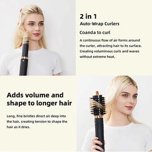 Profesional salón Bldc Airstyler rizador eléctrico Multi Hair Styler y cepillo de aire caliente giratorio 5 en 1 cepillo secador de pelo - Product Image 3