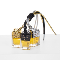 Bouteilles de diffuseur de parfum aromathérapeutique en verre vides à suspendre pour voiture, 10 ml, désodorisant et emballage