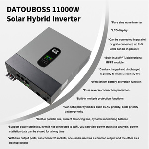 EU มีสินค้าในสต็อก 48V 230V 11KW โซลาร์ไฮบริด  เครื่องแปลงไฟแบบ Pure Sine Wave พร้อมเครื่องชาร์จ UPS มีสินค้าในคลัง EU DATOUBOSS - Product Image 4