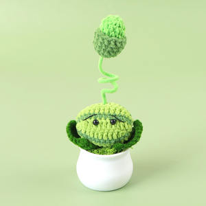 Macetas Creativas Hechas a Mano, Flores Artificiales Tejidas a Crochet, Flores de Lana, Adornos Terminados para Pequeños Regalos y Decoración del Hogar - Product Image 6