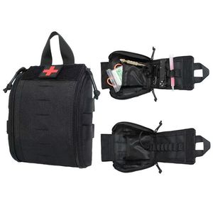 户外战术 Molle 止血带急救包袋 - 便携式迷彩 EDC 医疗救生包，适合山地自行车骑行 - Product Image 3