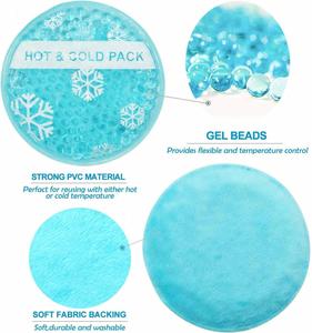 Bolsa de Compresión Mini Económica, Pequeña, para Terapia de Frío y Calor, 6 Unidades, Bolsa de Compresión Reutilizable con Perlas de Gel Redondas, Terapia de Frío y Calor - Product Image 5