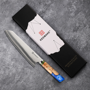 Cuchillo de Cocina KEEMAKE de Alta Calidad, 8 Pulgadas, Acero Damasco Japonés, para Cortar <span class=keywords><strong>Carne</strong></span>, Tipo Kiritsuke, con Mango de Resina Ecológico - Product Image 1